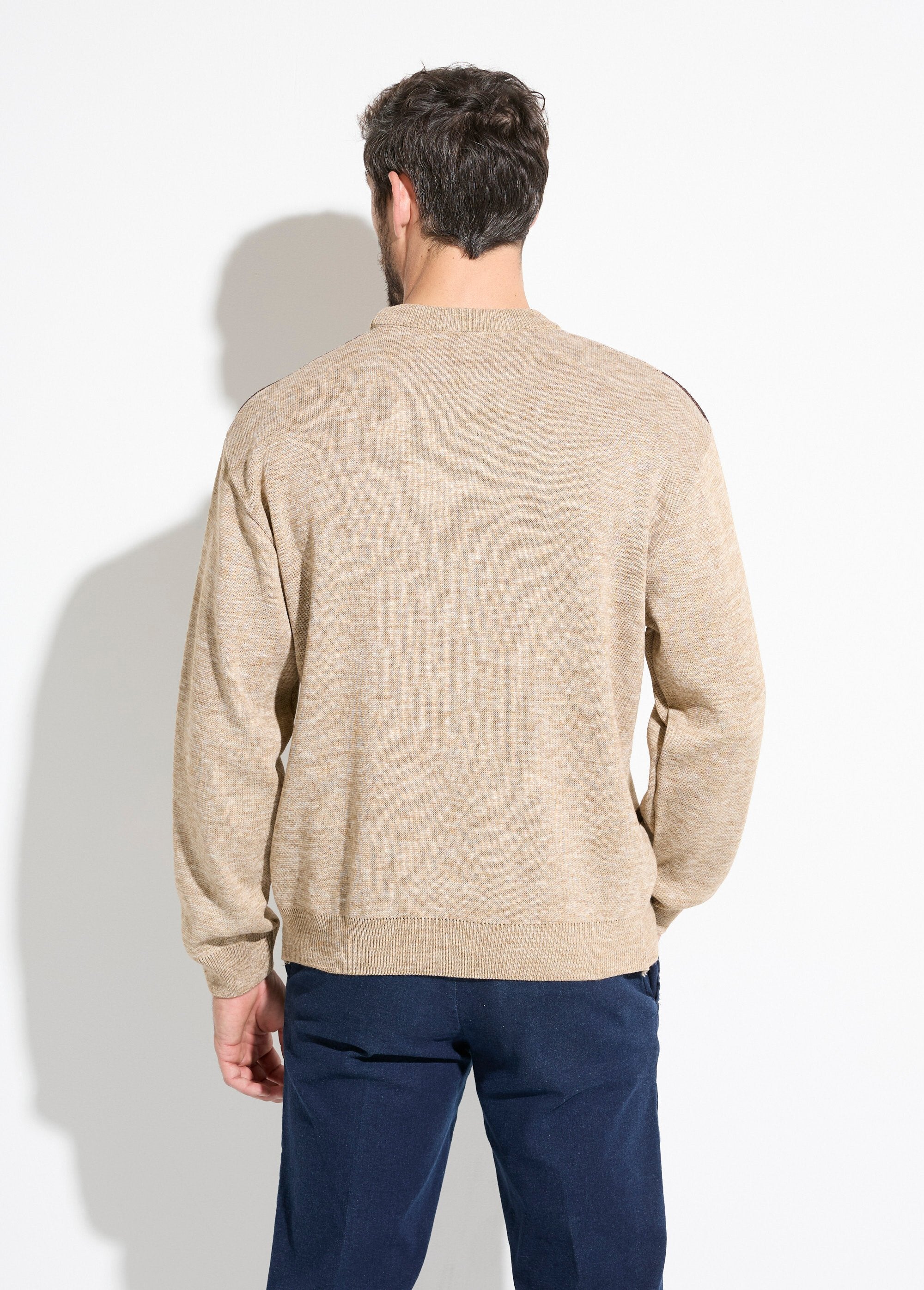 Round_neck_jacquard_long_sleeve_wool_sweater_Beige_DO1_slim