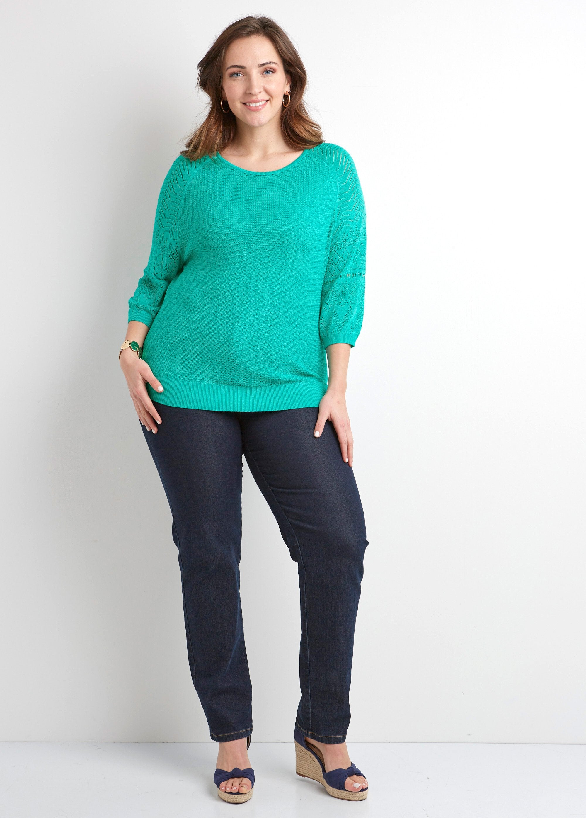 Lightweight_sweater_with_3/4_raglan_sleeves_and_round_neck_Aqua_SF1_curvy