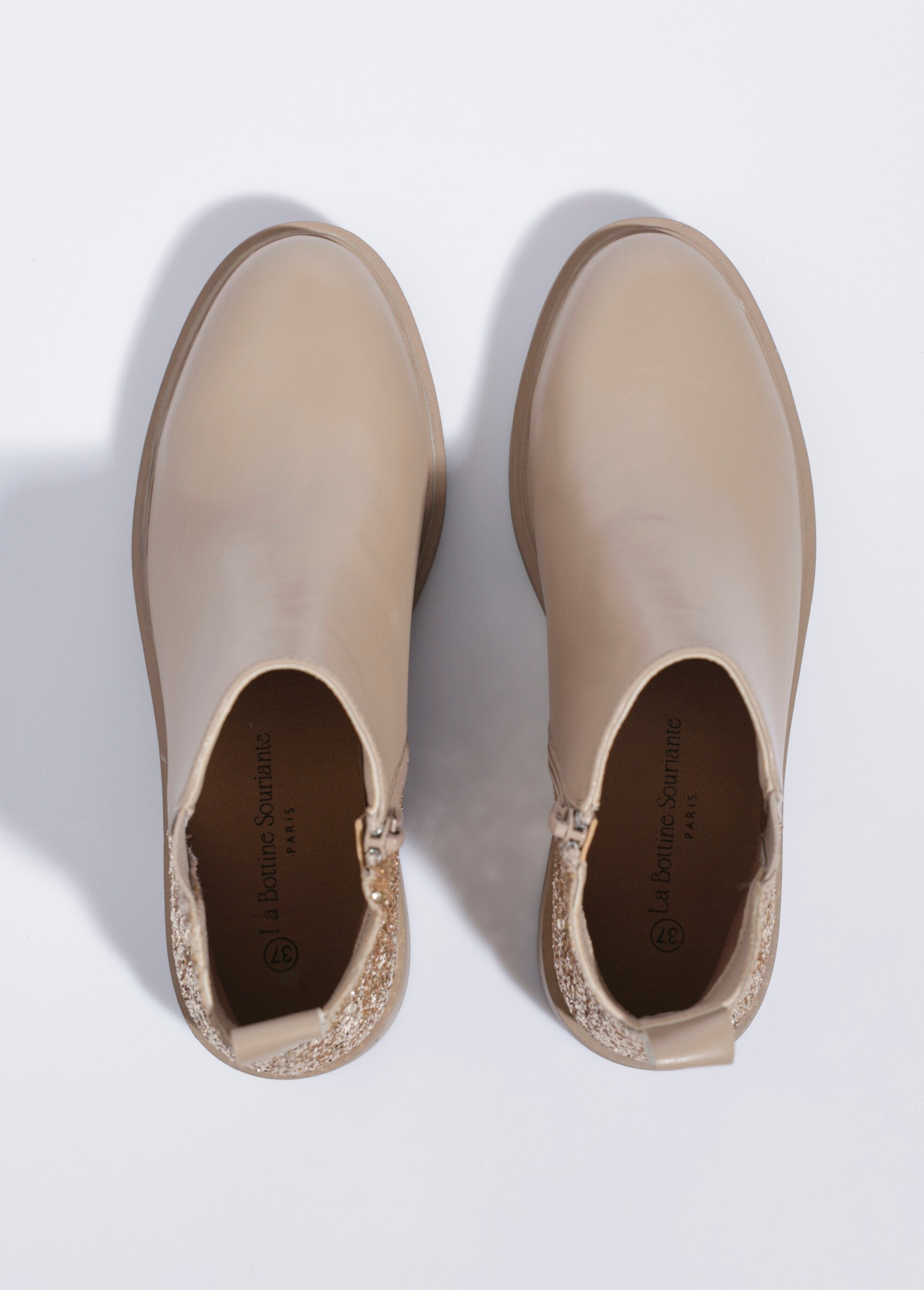 Boots_Chelsea,_détail_paillettes_talon_Beige_OV1_slim