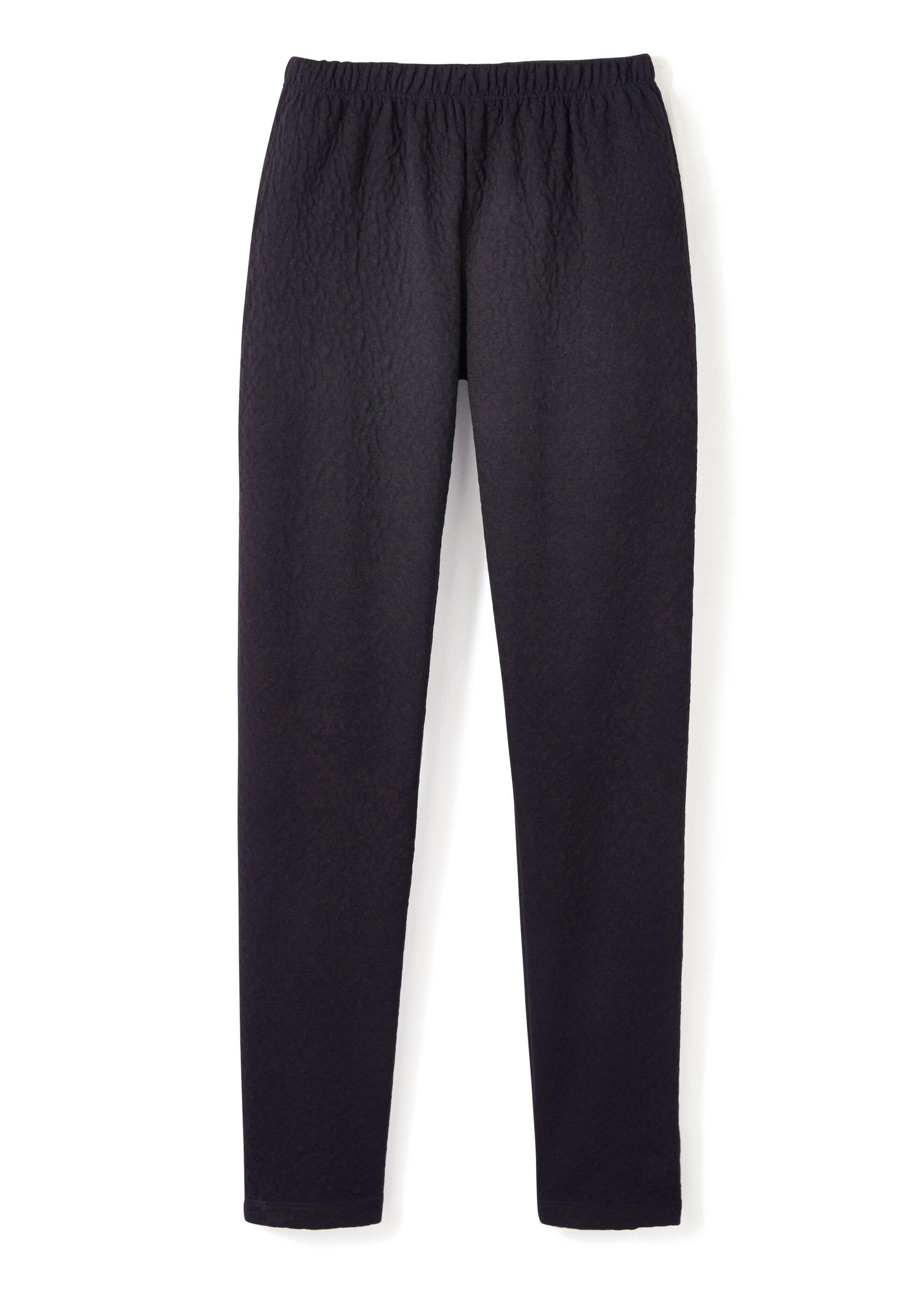 Plain_or_two-tone_stretchy_elasticated_waist_leggings_Plain_black_FA1_slim