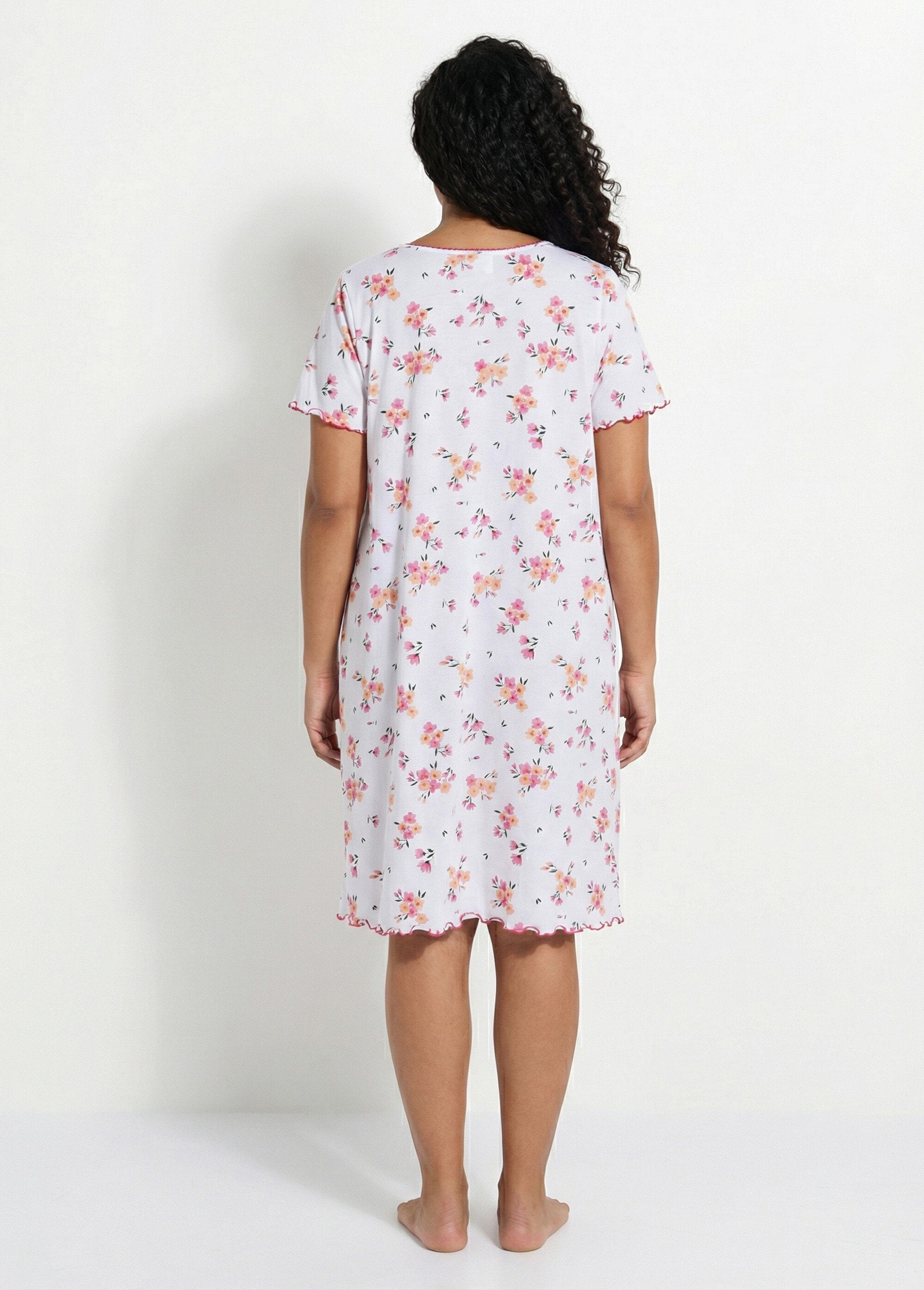 Short-sleeved_cotton_nightgown_Pink_and_peach_DO1_curvy