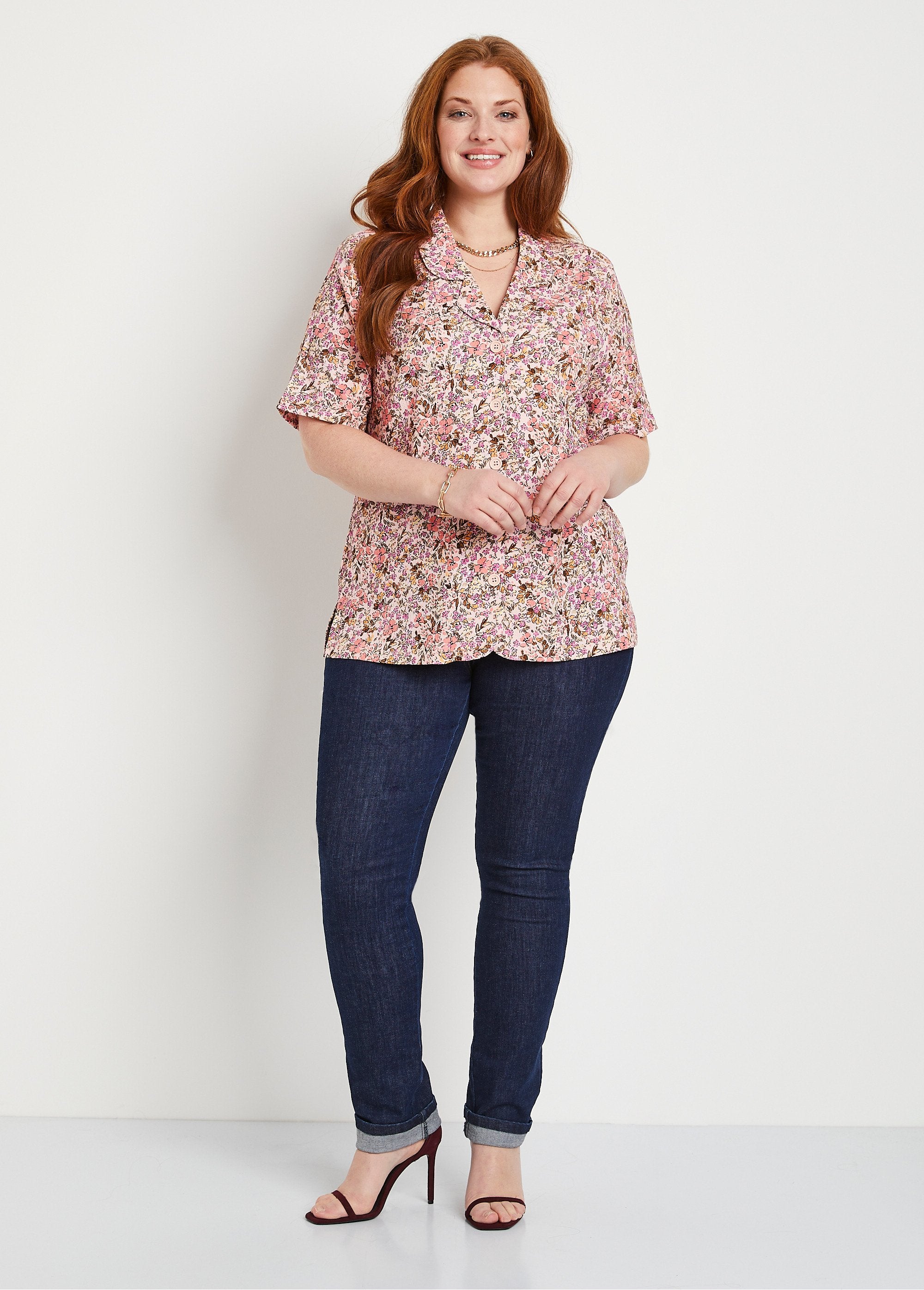 Long_floral_crepe_blouse_Pink_and_orange_SF1_curvy