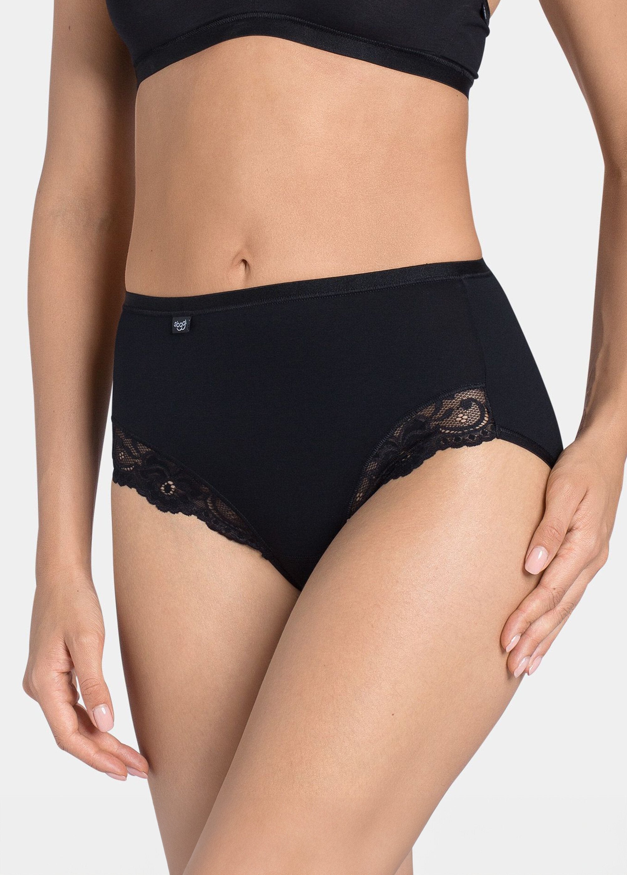 Sloggi®_-_High-waisted_lace_briefs_Black_GA1_slim