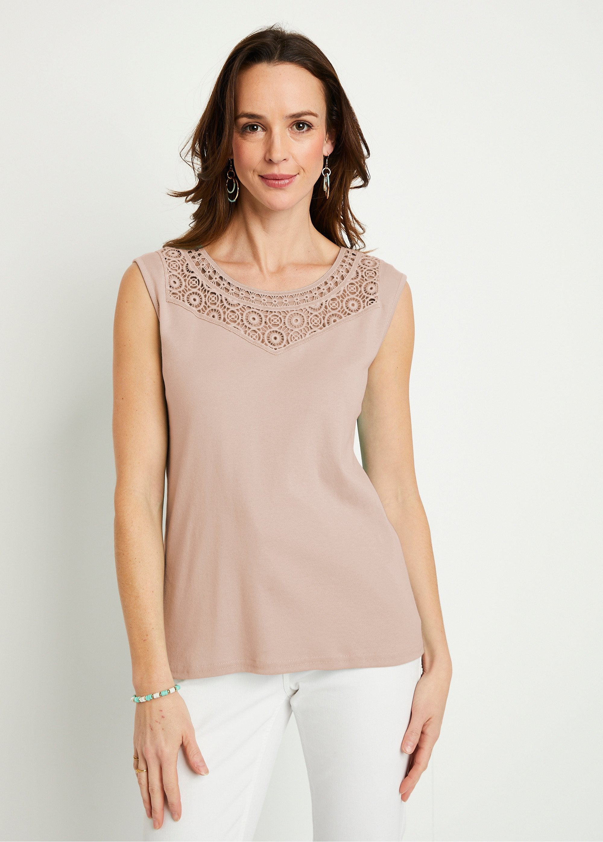 Plain_cotton_macramé_tank_top_Beige_FA1_slim