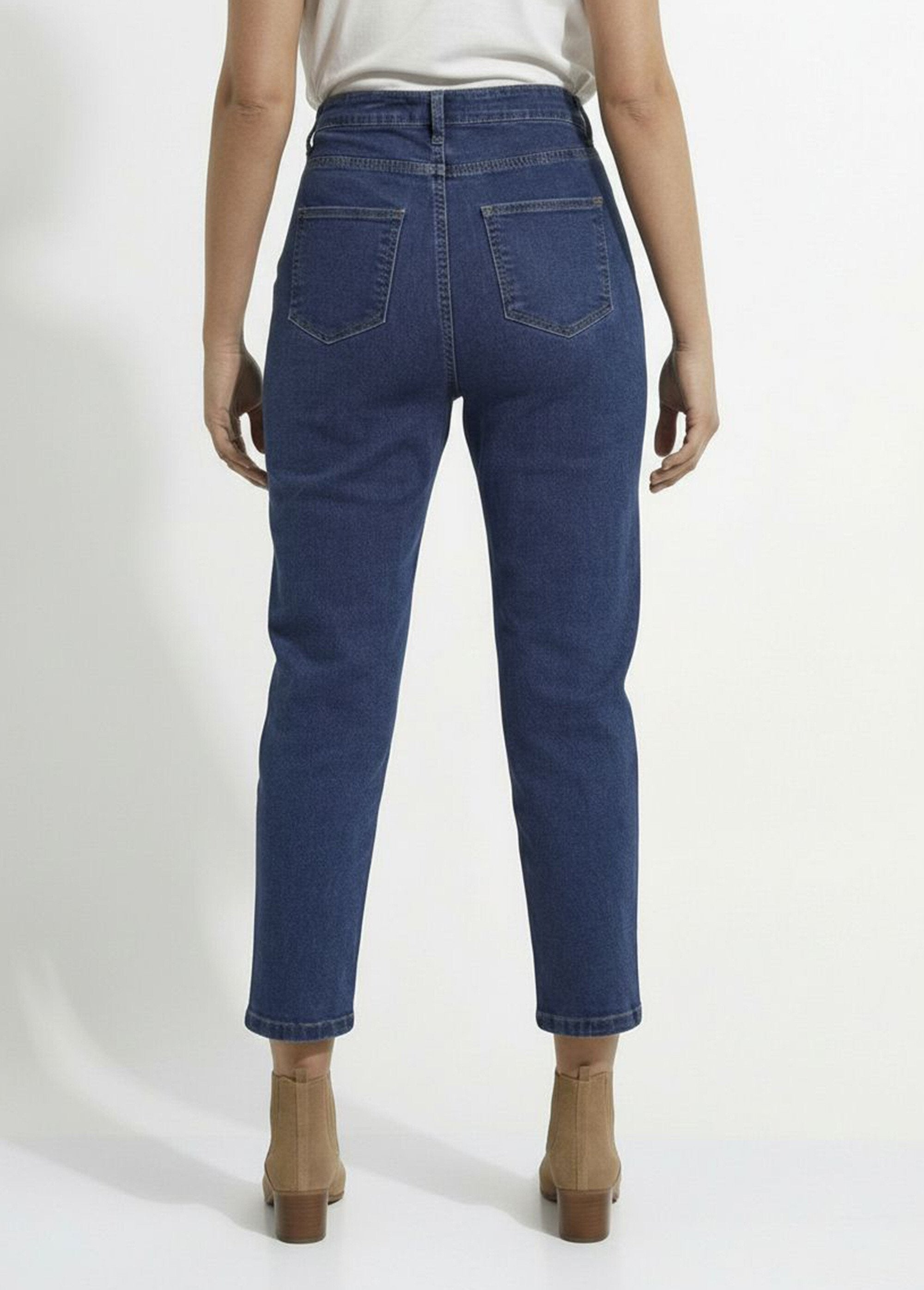 Jean_taille_haute_coupe_droite_7/8ème_Stone_DO1_slim