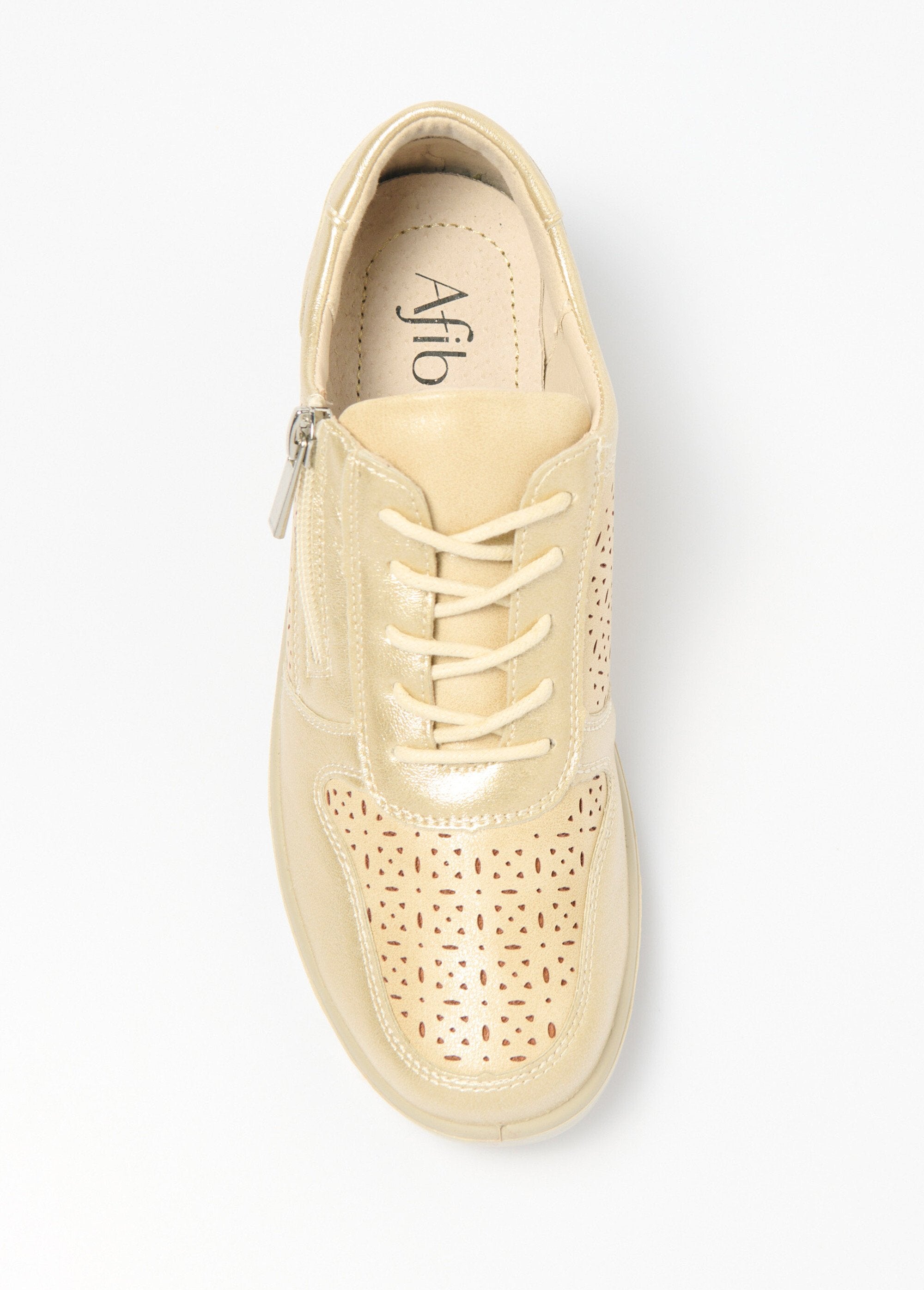 La_Bottine_Souriante®_-_Comfort_width_zipped_sneakers_Golden_OV1_slim