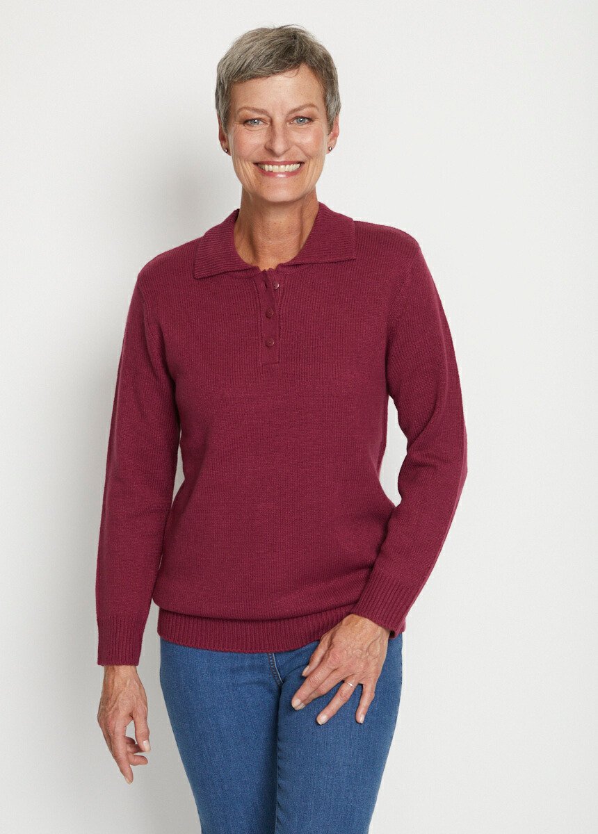 Thick_knit_polo_collar_sweater_Plum_FA1_slim