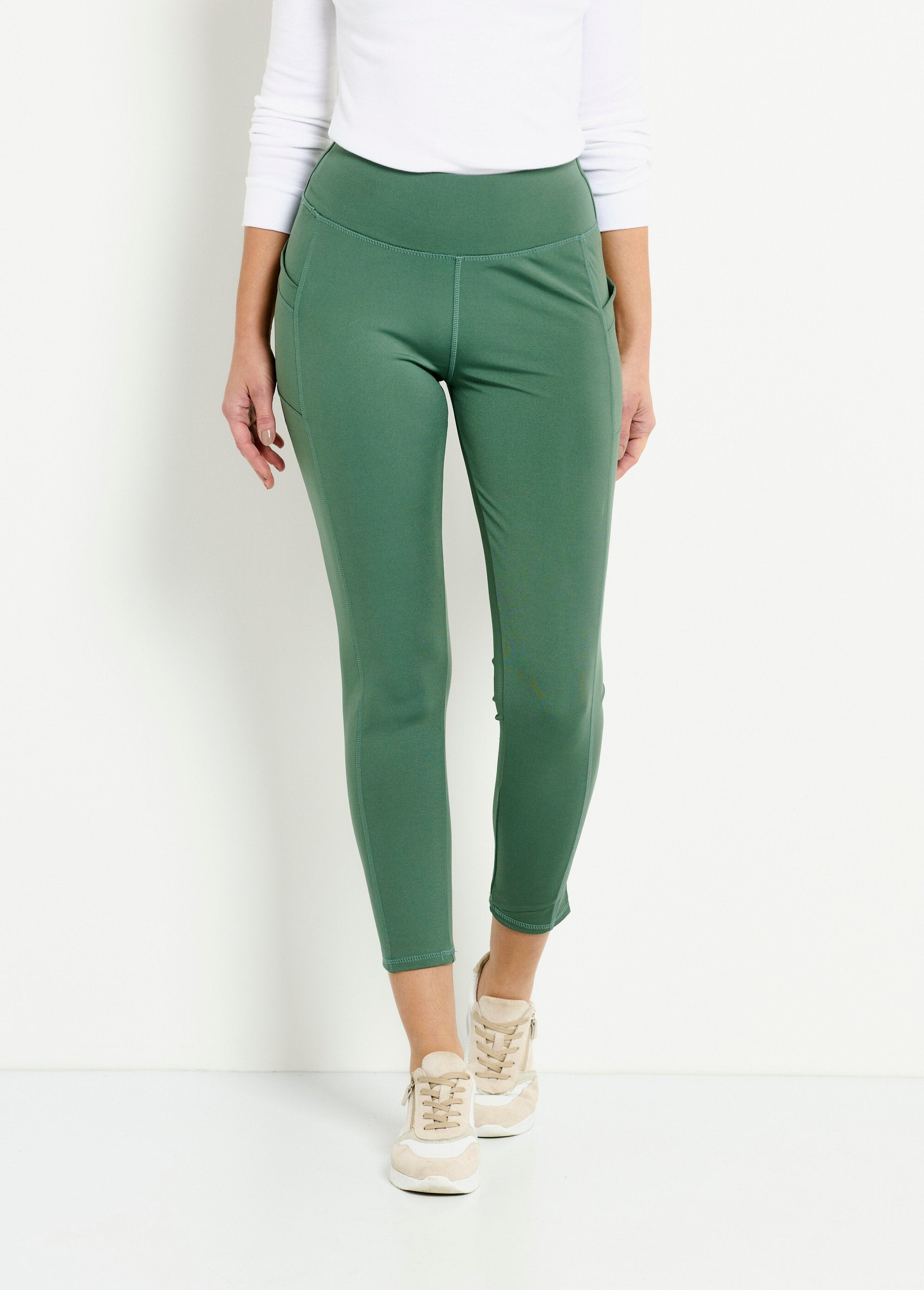 Plain_sports_leggings_with_elasticated_waistband_Green_FA1_slim