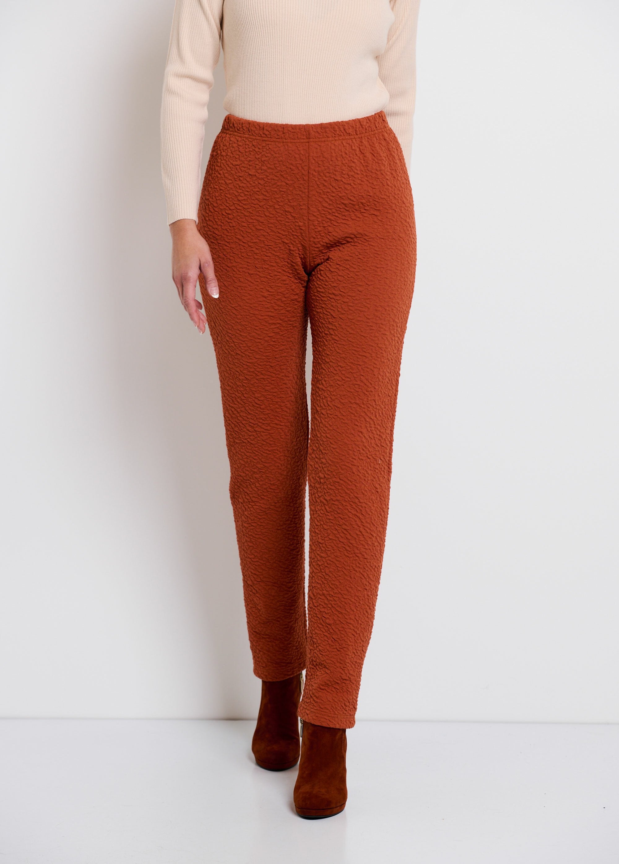 Plain_or_two-tone_stretchy_elasticated_waist_leggings_Brick_uni_FA2_slim