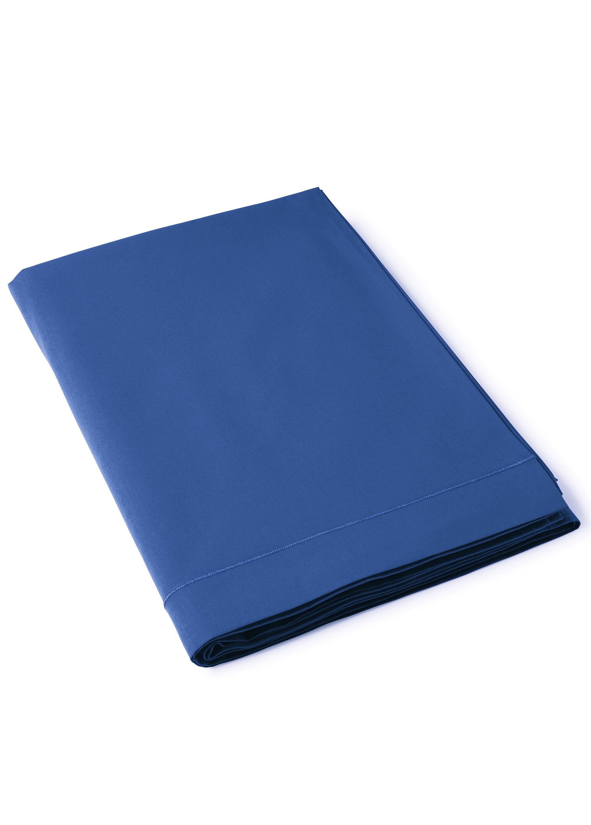 RELAX_plain_pure_cotton_flat_sheet_Denim_blue_FA1_slim