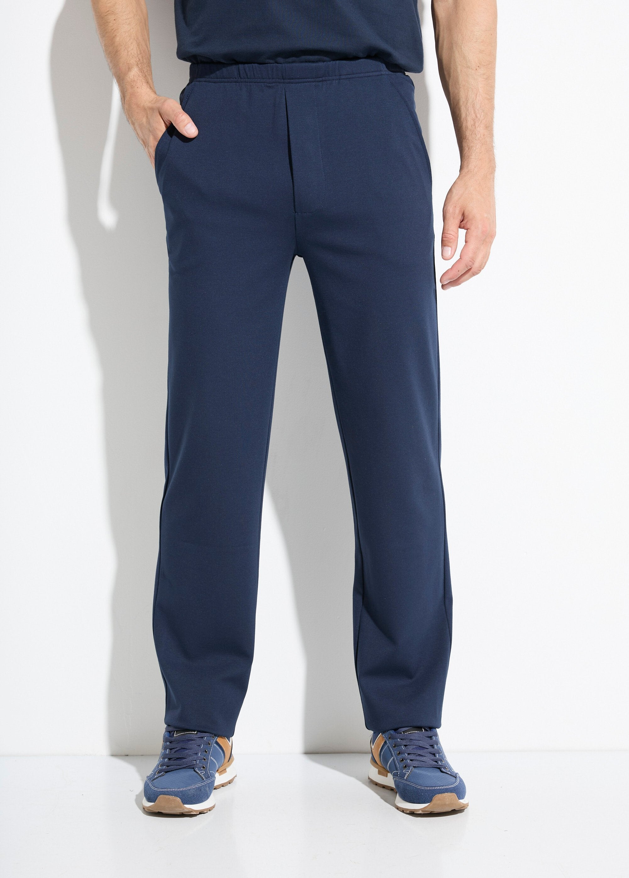 Straight_pants_with_elasticated_waistband_in_stretch_fabric_Marine_FA1_slim