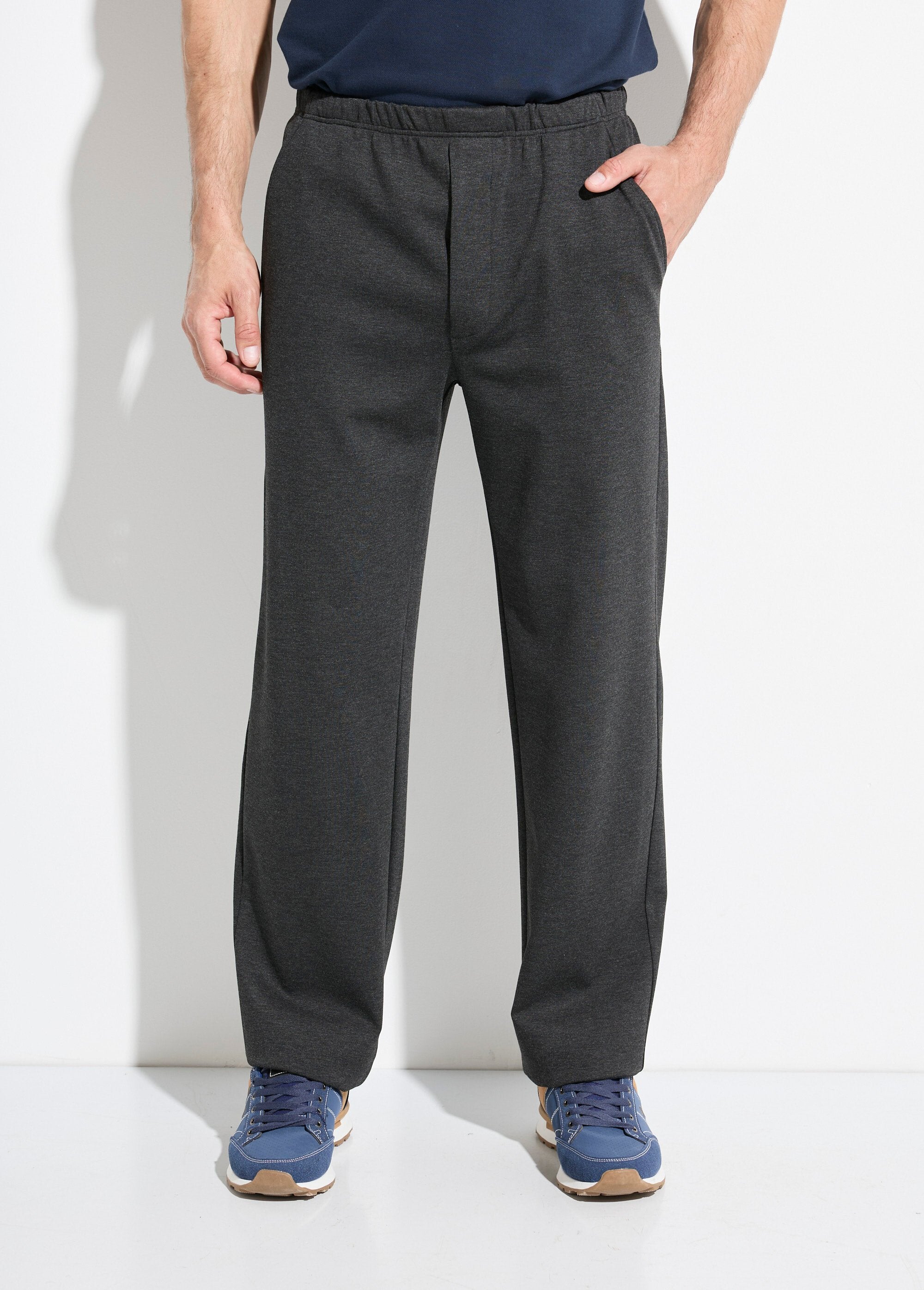 Straight_pants_with_elasticated_waistband_in_stretch_fabric_Anthracite_FA1_slim