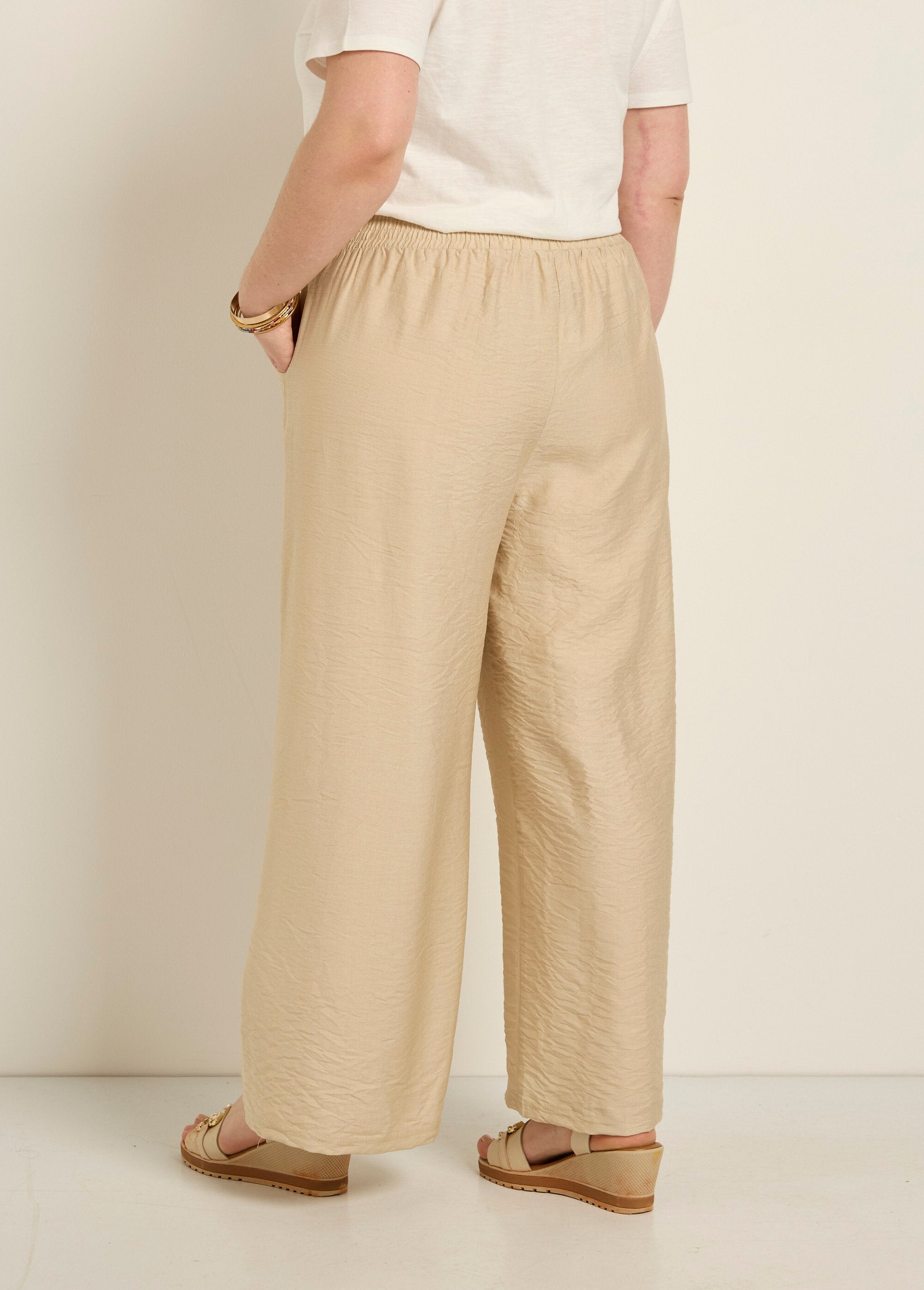 Wide_elasticated_waist_pants,_plain_Beige_DO1_curvy