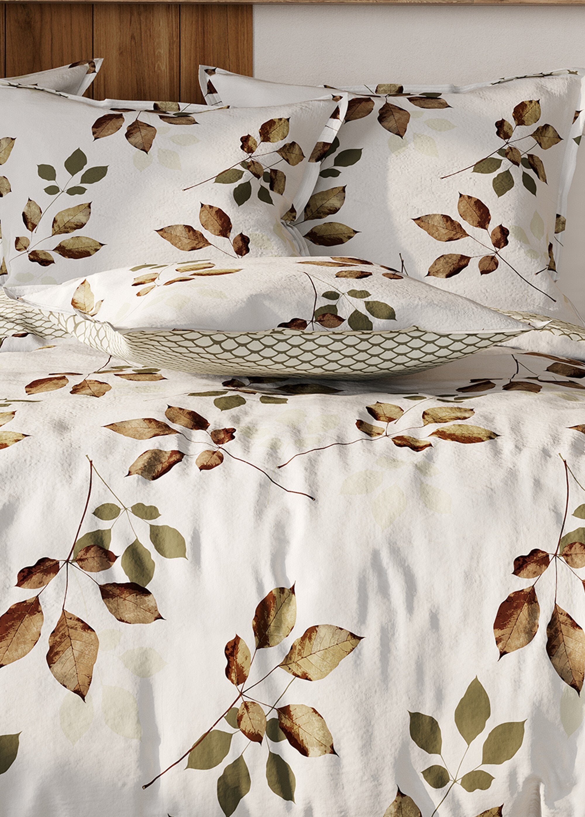 Parure_de_lit_4_pièces_flanelle_avec_drap_plat,_automne_Imprime_beige_DE3_slim