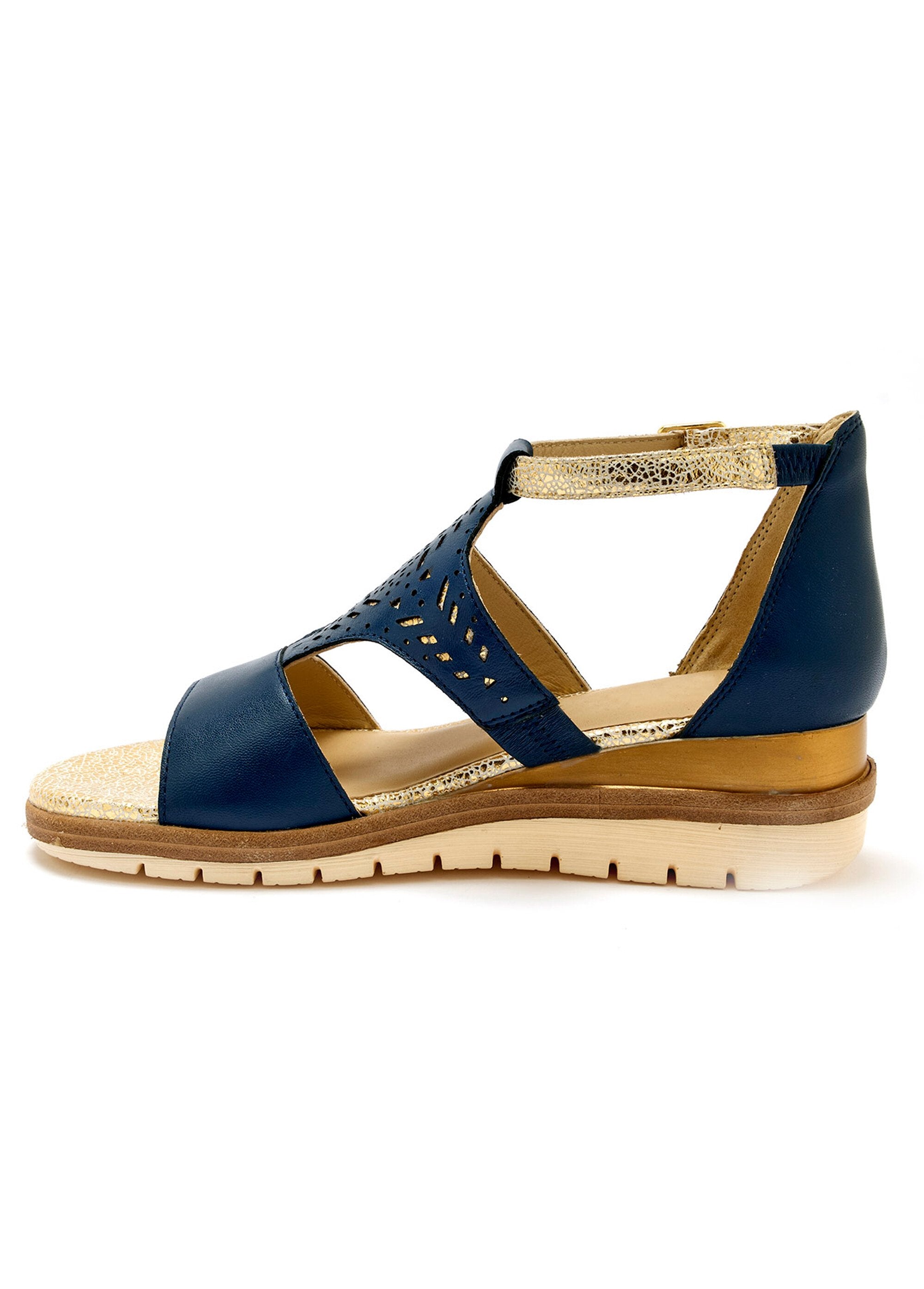 Openwork_sequined_leather_sandal,_comfort_width_Marine_GA1_slim