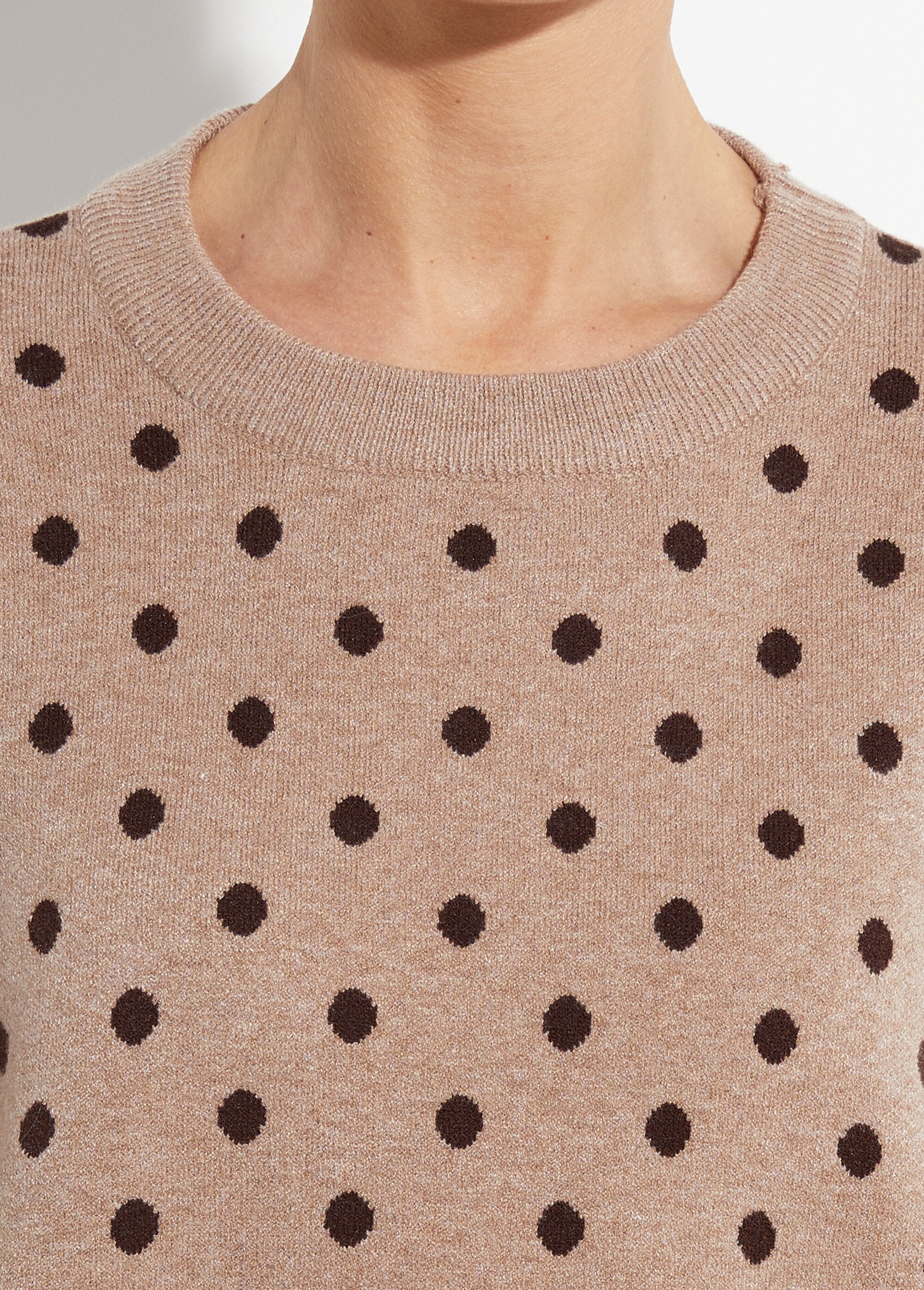 Round_neck_polka_dot_sweater,_jacquard_knit_Mole_DE1_slim
