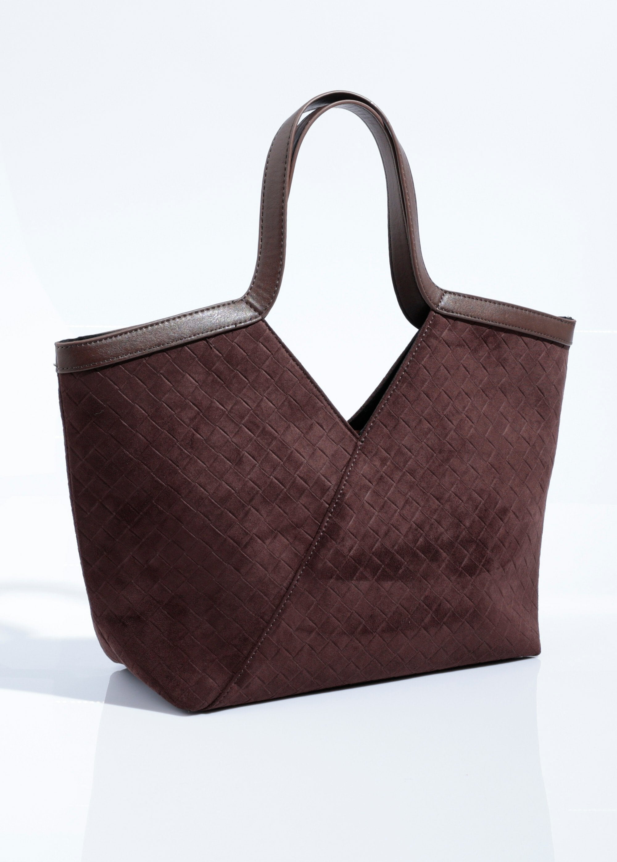 Woven_effect_suede_tote_bag_Chocolate_FA1_slim