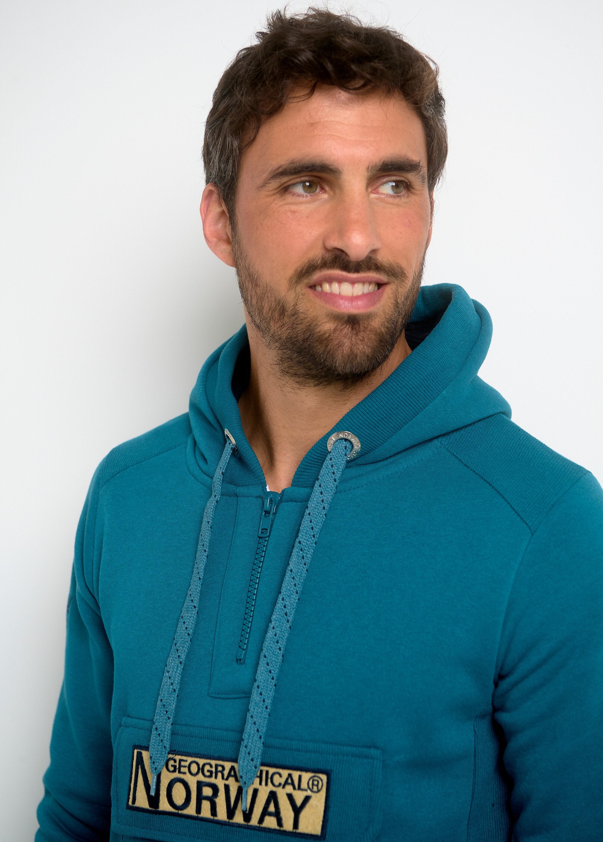 Long_sleeve_half_zip_hoodie_Petrol_blue_DE1_slim