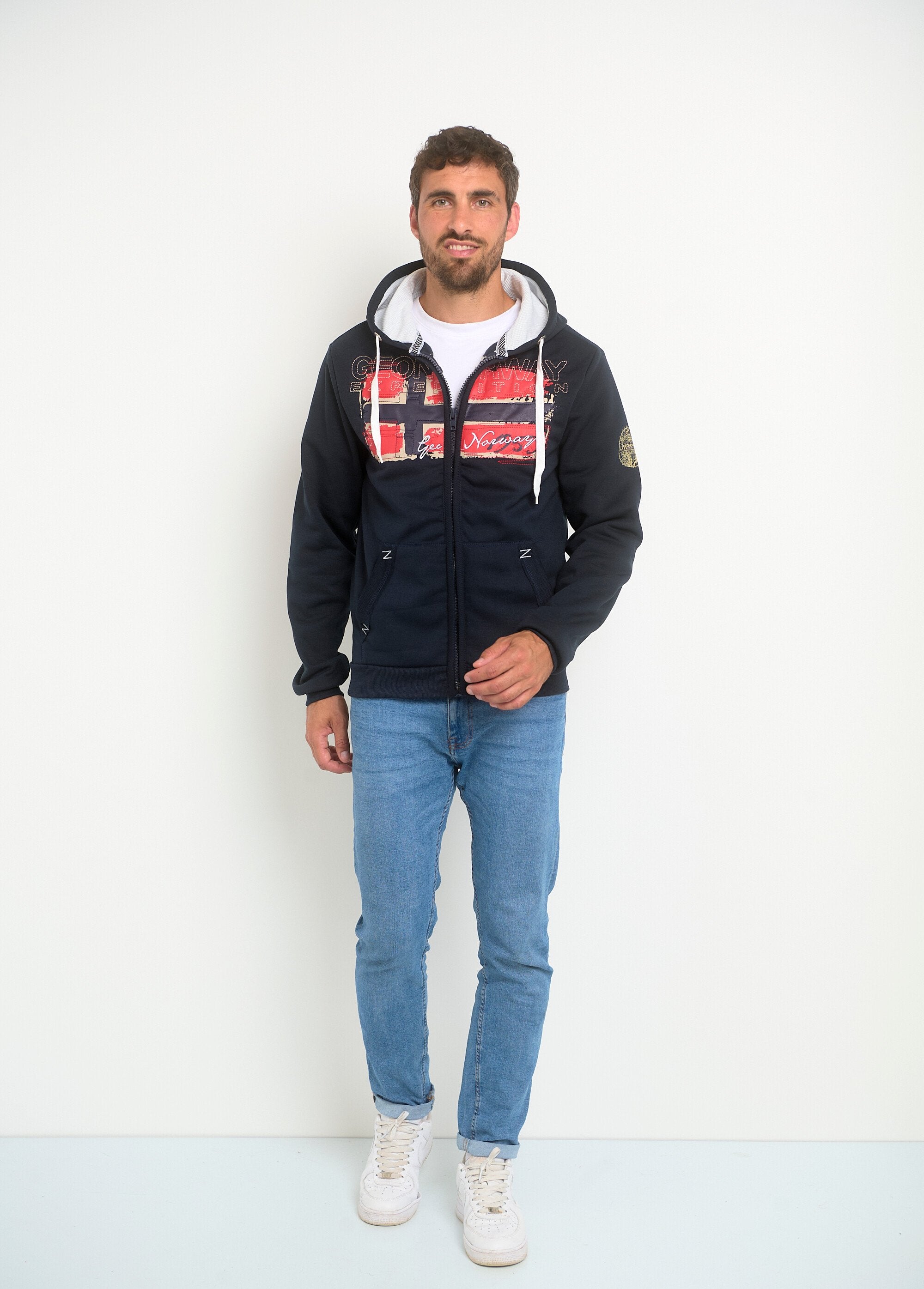 Kangaroo_pocket_zipped_hoodie_Navy_and_white_SF1_slim