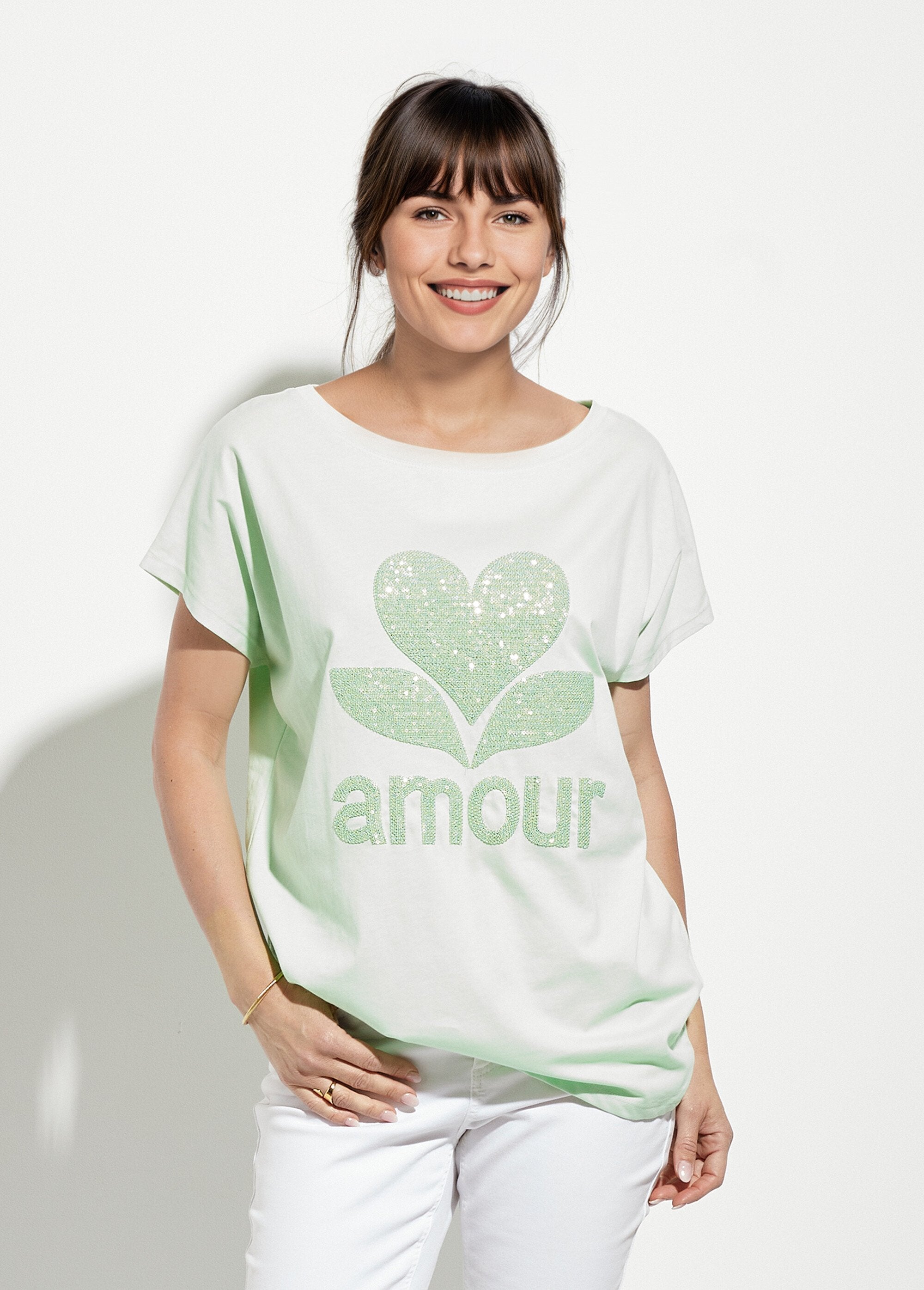 T-shirt_col_rond_motif_pailleté_Amour_Vert_FA1_slim