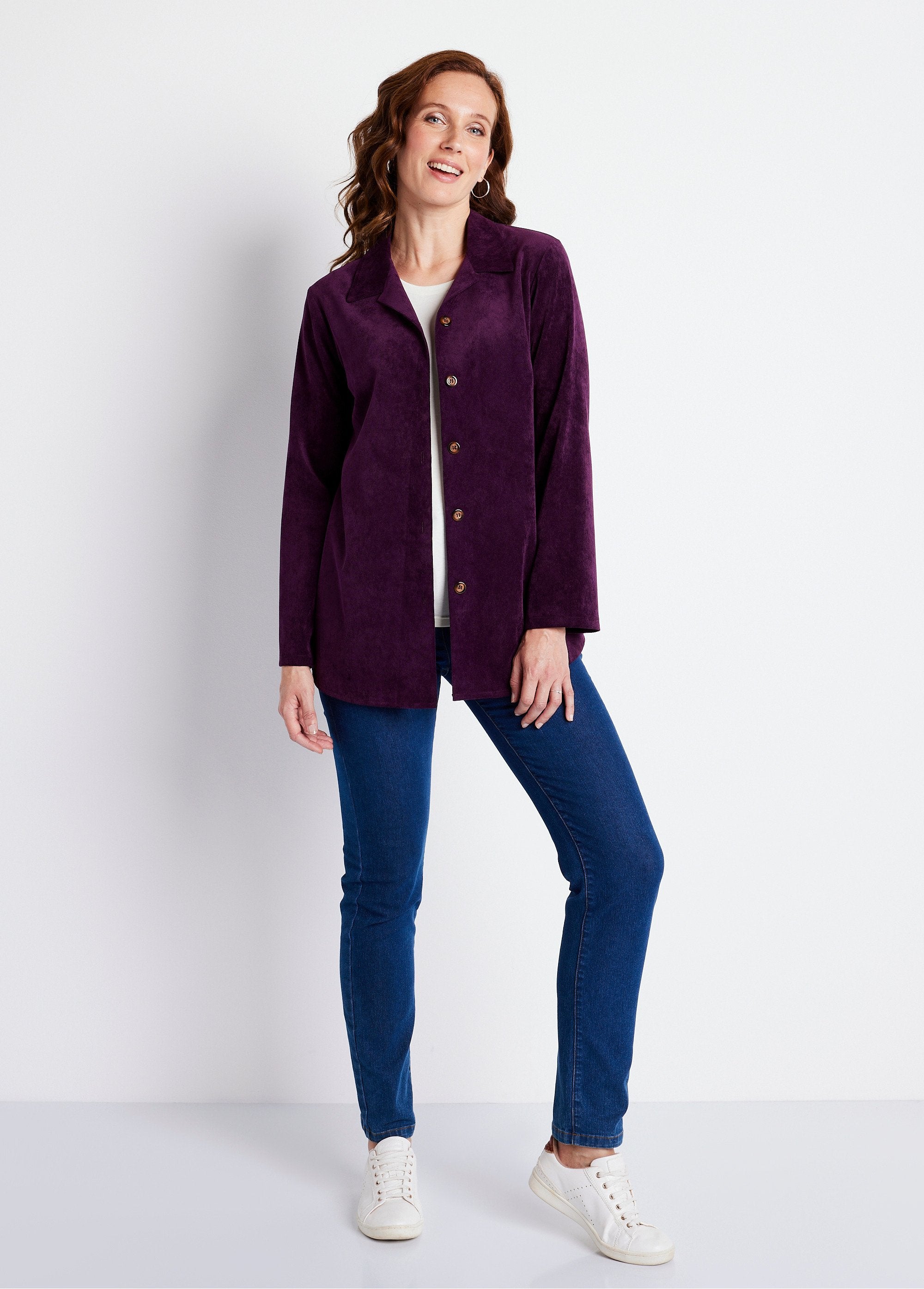 Milleraies_velvet_overshirt_jacket_with_tailored_collar_Plum_SF1_slim